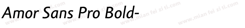 Amor Sans Pro Bold字体转换